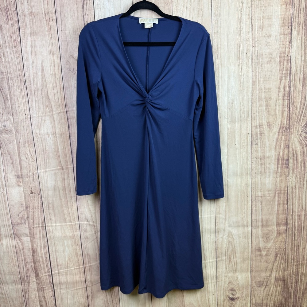 Michael Kors Navy Long Sleeve Dress